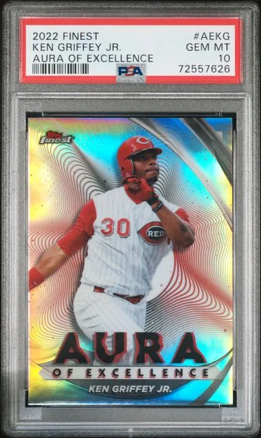 2022 Topps Finest Ken Griffey Jr. Aura Of Excellence #AE-KG card image