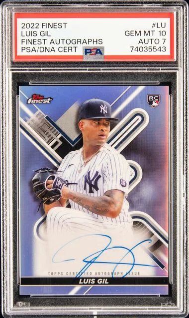 2022 Topps Finest Luis Gil Autograph #FA-LU card image