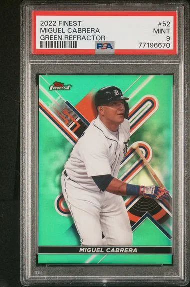 2022 Topps Finest Miguel Cabrera #52 card image