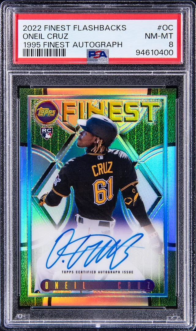 2022 Topps Finest Oneil Cruz Finest Autographs #OC card image