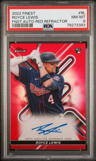2022 Topps Finest Royce Lewis Finest Autographs #RL card image