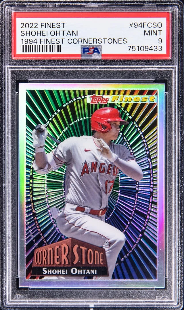 2022 Topps Finest Shohei Ohtani 1994 Finest Cornerstones #94FC-SO card image