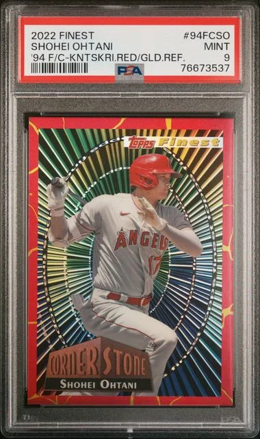 2022 Topps Finest Shohei Ohtani 1994 Finest Conerstones #94FCSO card image