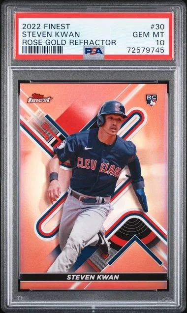 2022 Topps Finest Steven Kwan #30 card image