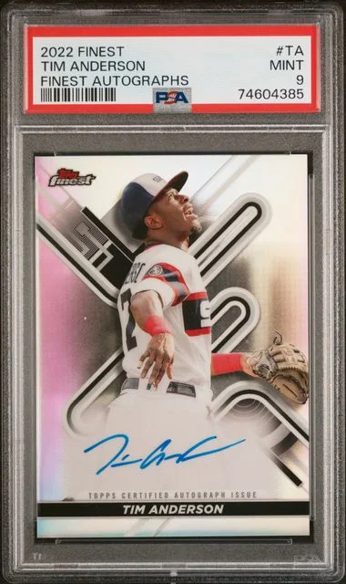 2022 Topps Finest Tim Anderson Finest Autographs #TA card image