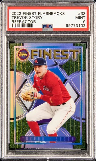 2022 Topps Finest Trevor Story Flashbacks Refractor #33 card image