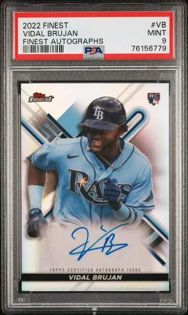 2022 Topps Finest Vidal Brujan Finest Autographs #VB card image