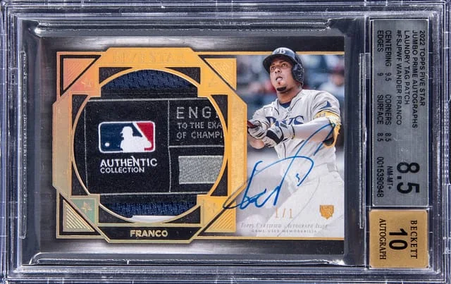 2022 Topps Five Star Jumbo Prime Autographs Laundry #no-number card image