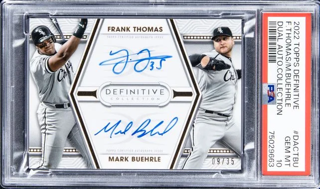 2022 Topps Frank Thomas/Mark Buehrle Definitive Dual Autographs Collection #DAC-TBU card image
