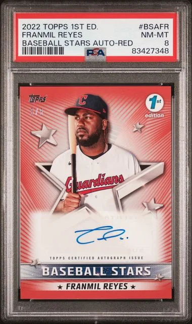 2022 Topps Franmil Reyes 1st Edition Baseball Stars Autographs Red #BSA-FR card image