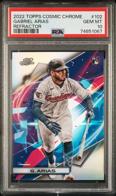 2022 Topps Gabriel Arias Cosmic Chrome Refractor #102 card image