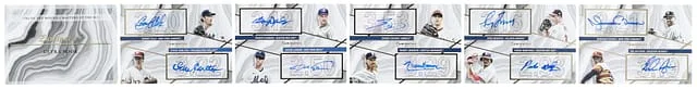 2022 Topps Gerrit Cole/Steve Carlton/Roger Clemens/Jacob deGrom/Shohei Ohtani/Randy Johnson/Greg Maddux/Pedro Martinez/Mariano Rivera/Nolan Ryan Multi-Signed Luminaries Masters of the Mound Ultra Book #MOTM-UB card image