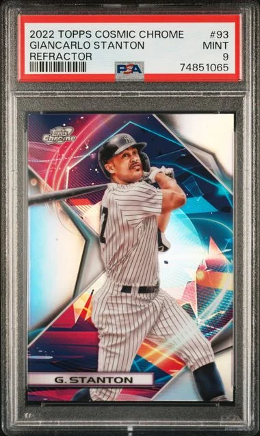 2022 Topps Giancarlo Stanton Cosmic Chrome Refractor #93 card image