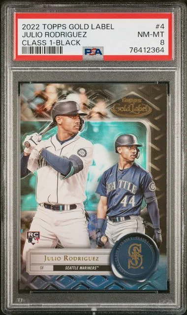 2022 Topps Gold Label 4 Julio Rodriguez Class #1-Black card image