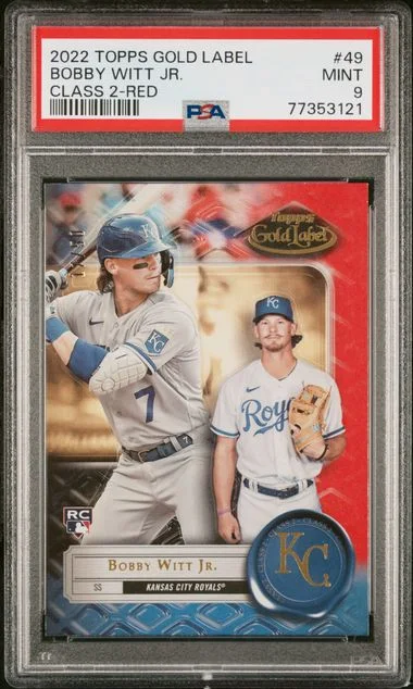 2022 Topps Gold Label 49 Bobby Witt Jr. Class #2-Red card image