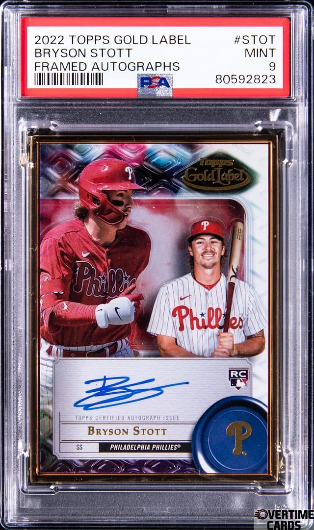 2022 Topps Gold Label Bryson Stott Framed Autograph #FA-STOT card image