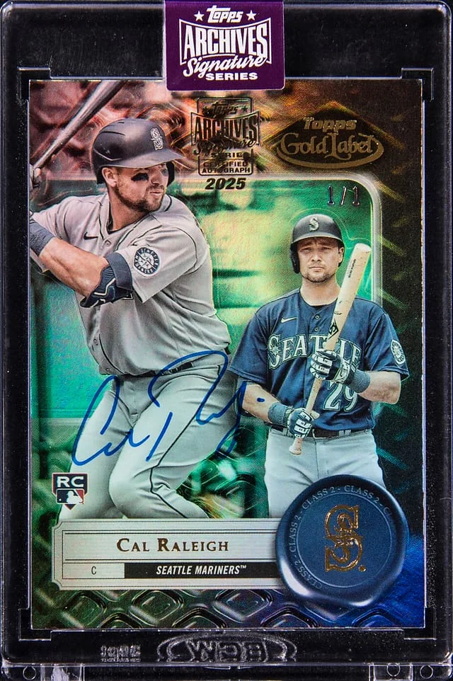 2022 Topps Gold Label Cal Raleigh 25 Topps Archives Signature Series #7 card image