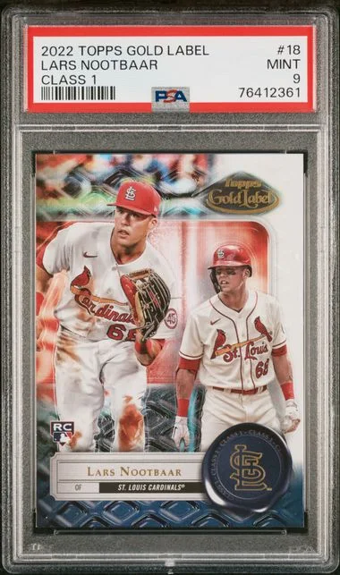 2022 Topps Gold Label Class 1 Lars Nootbaar #18 card image