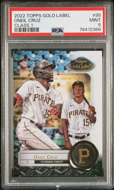 2022 Topps Gold Label Class 1 Oneil Cruz #95 card image