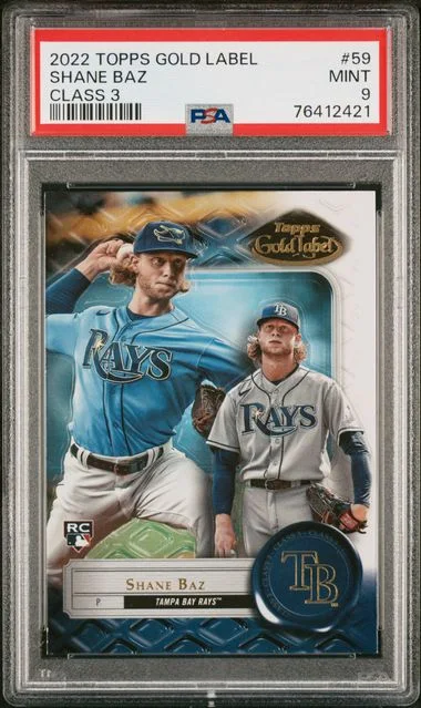 2022 Topps Gold Label Class 3 Shane Baz #59 card image
