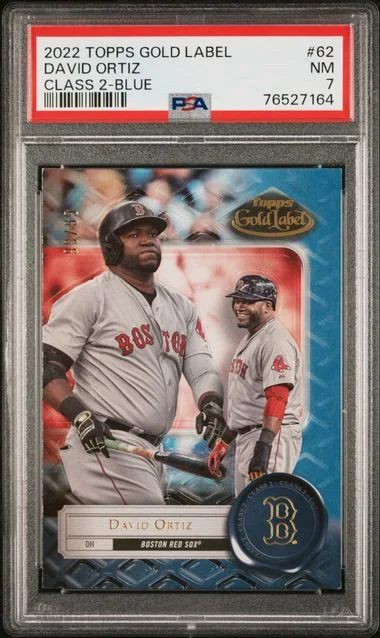 2022 Topps Gold Label David Ortiz Class 2-Blue #62 card image