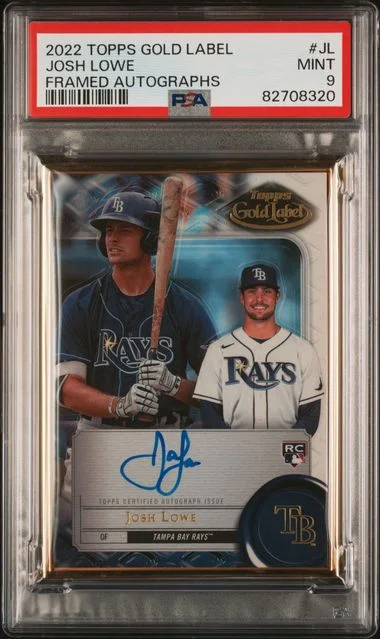 2022 Topps Gold Label Josh Lowe Framed Autographs #JL card image