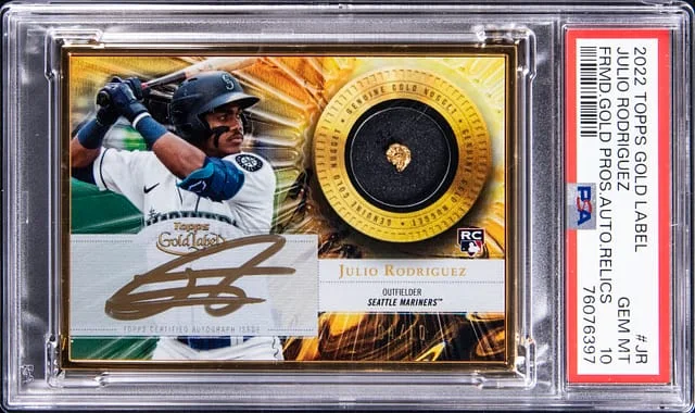 2022 Topps Gold Label Julio Rodriguez Framed Prospects #FGPAR-JR card image