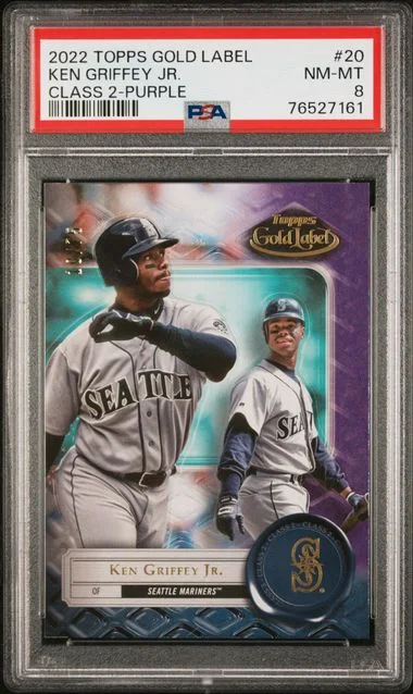 2022 Topps Gold Label Ken Griffey Jr. Purple #20 card image