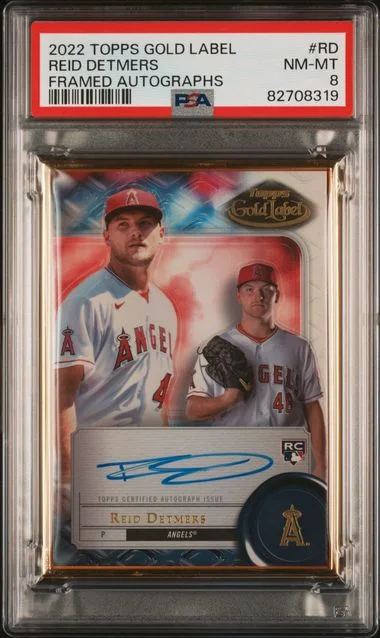2022 Topps Gold Label Reid Detmers Framed Autographs #RD card image