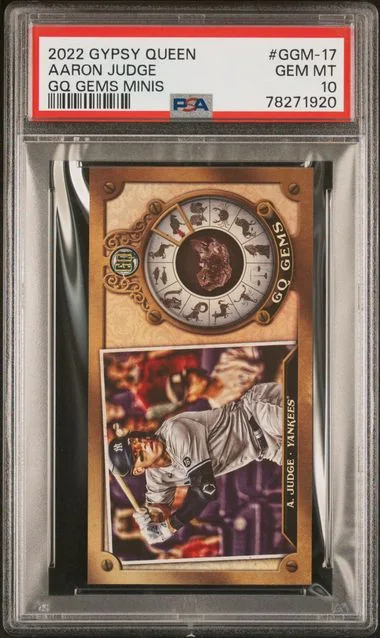 2022 Topps Gypsy Queen Aaron Judge Gq Gems Minis #GGM-17 card image