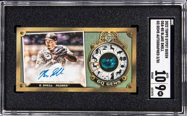 2022 Topps Gypsy Queen Blake Snell Gems Autographed #GGA-BS card image