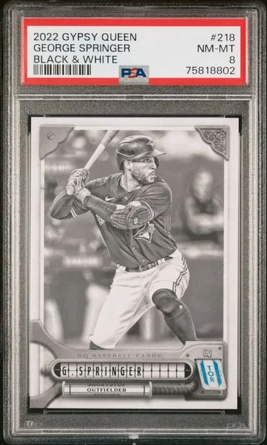 2022 Topps Gypsy Queen George Springer Black & White #218 card image