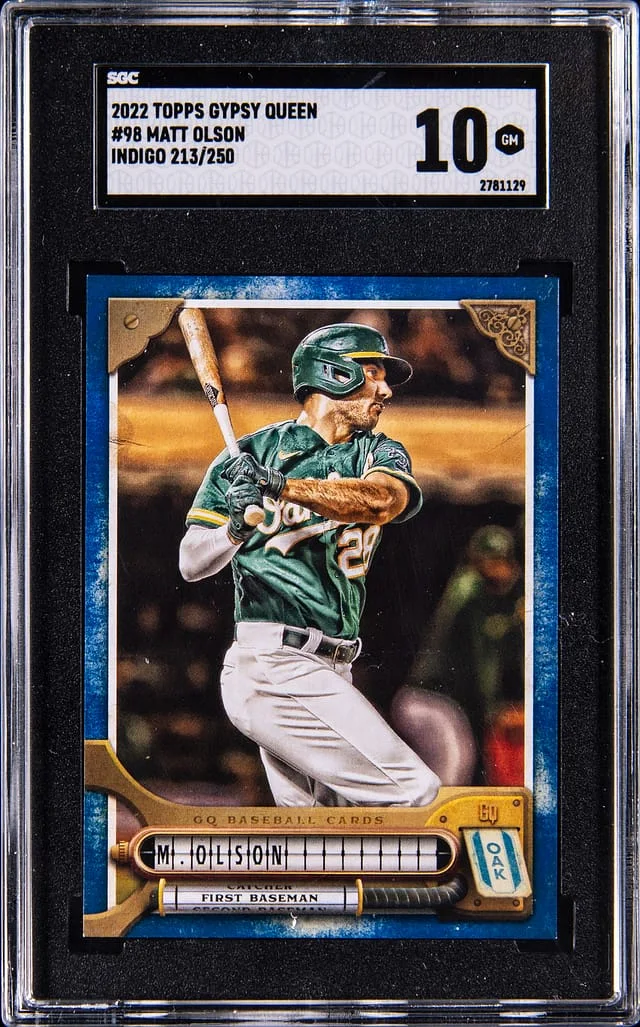 2022 Topps Gypsy Queen Matt Olson Indigo #98 card image
