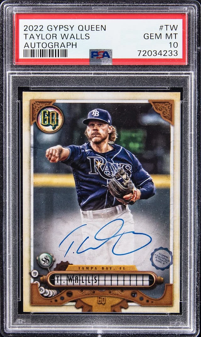 2022 Topps Gypsy Queen Taylor Walls Autograph #TW card image