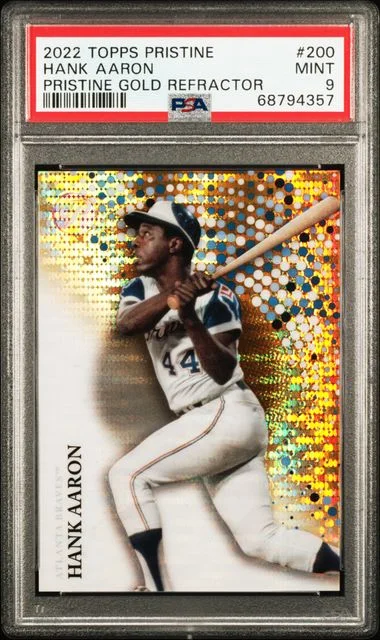 2022 Topps Hank Aaron Pristine Gold Refractor #200 card image