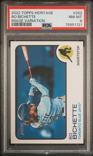2022 Topps Heritage Bo Bichette Image Variation #262 card image