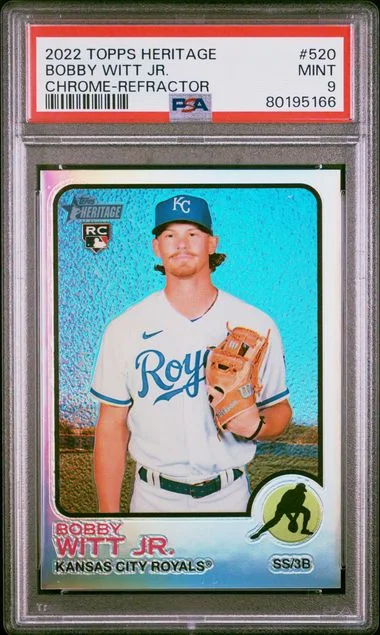 2022 Topps Heritage Bobby Witt Jr. Chrome-Refractor #520 card image