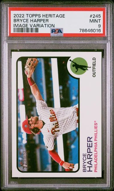 2022 Topps Heritage Bryce Harper Image Variation #245 card image