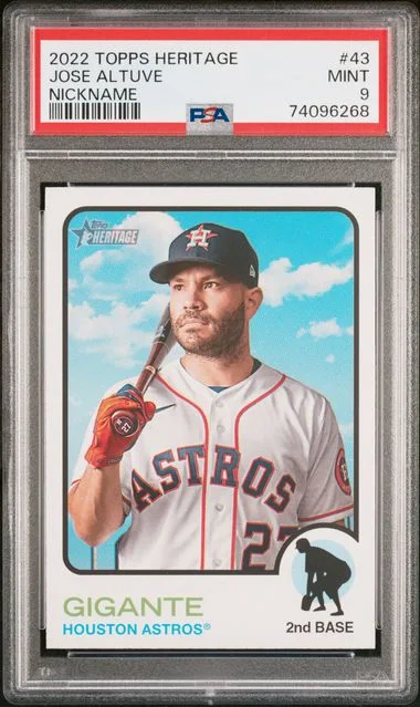 2022 Topps Heritage Jose Altuve Mini #43 card image
