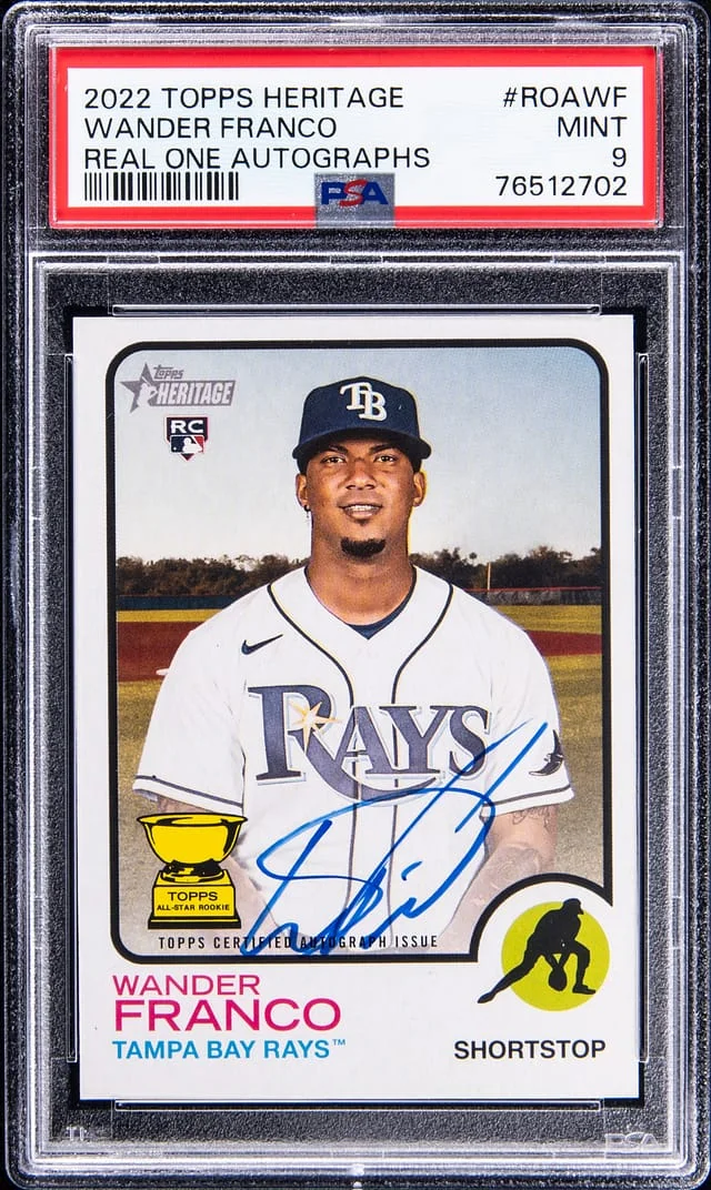 2022 Topps Heritage Real One Wander Franco Autograph #ROA-WF card image