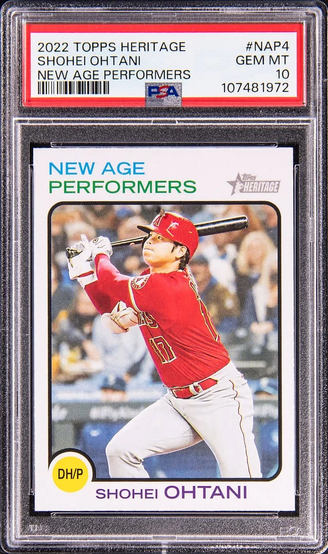2022 Topps Heritage Shohei Ohtani New Age Performers #NAP-4 card image
