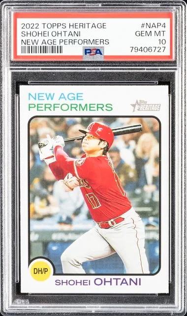 2022 Topps Heritage Shohei Ohtani New Age Performers #NAP4 card image
