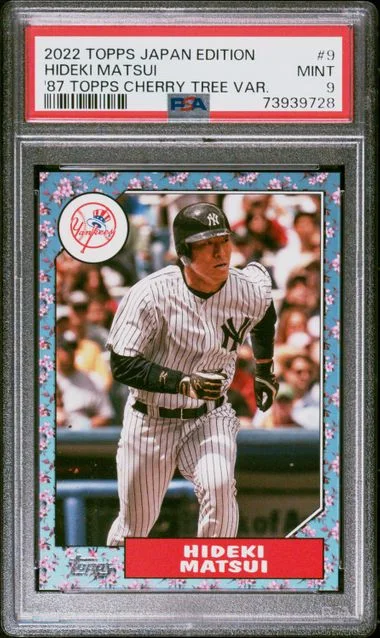2022 Topps Hideki Matsui Japan Edition '87 Topps Cherry Tree Variation #9 card image