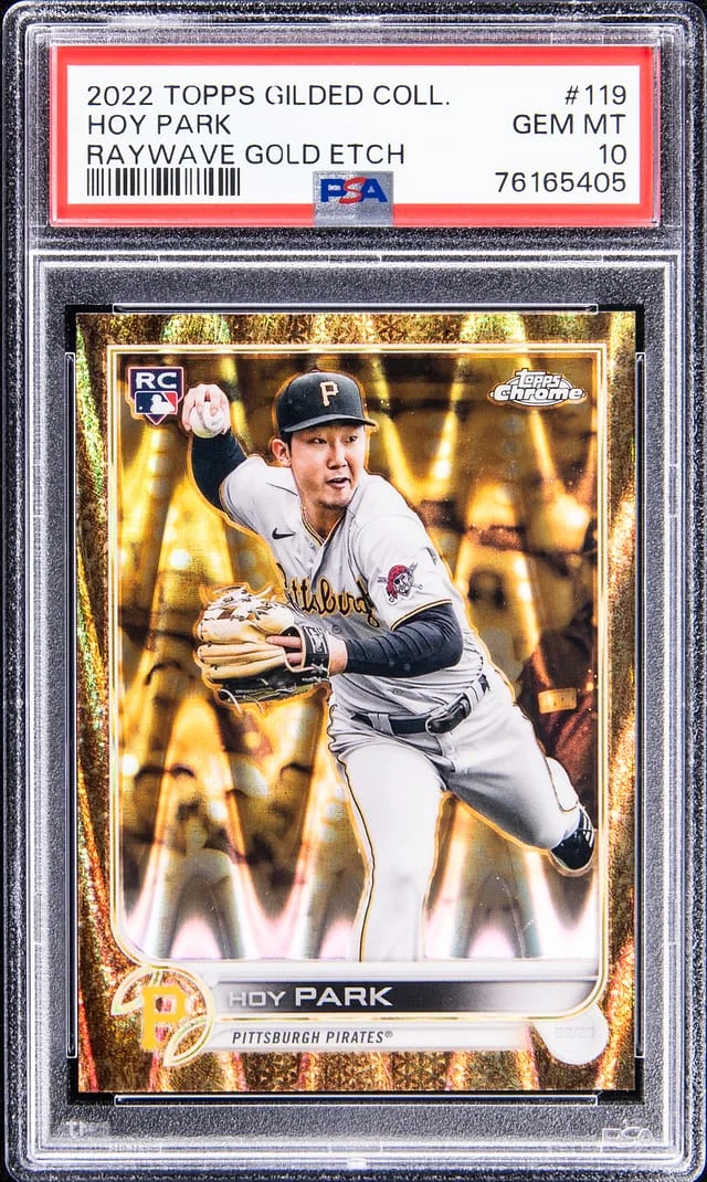 2022 Topps Hoy Park Gilded Collection Raywave Gold Etch #119 card image