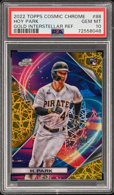 2022 Topps Hoy Park Cosmic Chrome Gold Interstellar Refractor #88 card image