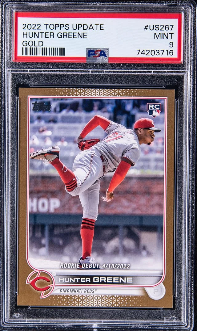 2022 Topps Hunter Greene Gold #US267 card image