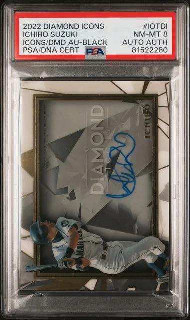 2022 Topps Ichiro Diamond Icons Icons Of The Diamond Autographs Black #IOTDI card image