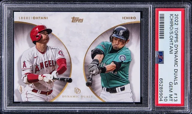2022 Topps Ichiro/Shohei Ohtani Dynamix Duals #13 card image