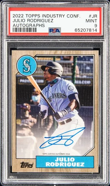 2022 Topps Industry Conference Autographs Autographs Jr Julio Rodriguez #no-number card image