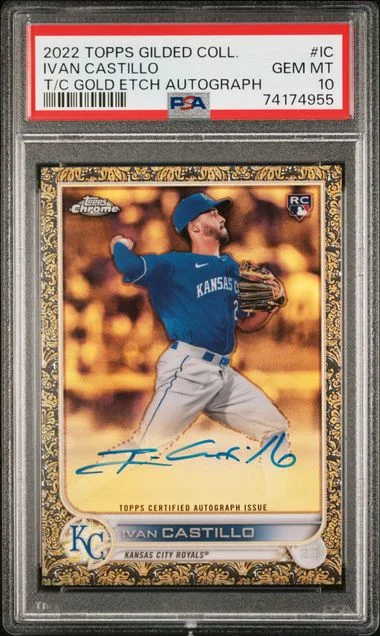2022 Topps Ivan Castillo Gilded Collection Topps Chrome Gold Etch Autographs #GEA-IC card image